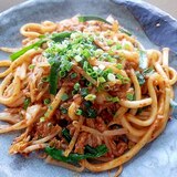 お疲れ気味におススメ！スタミナキムチ焼きうどん